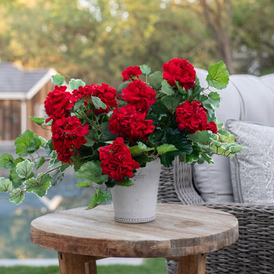 shop outdoor artificial geraniums