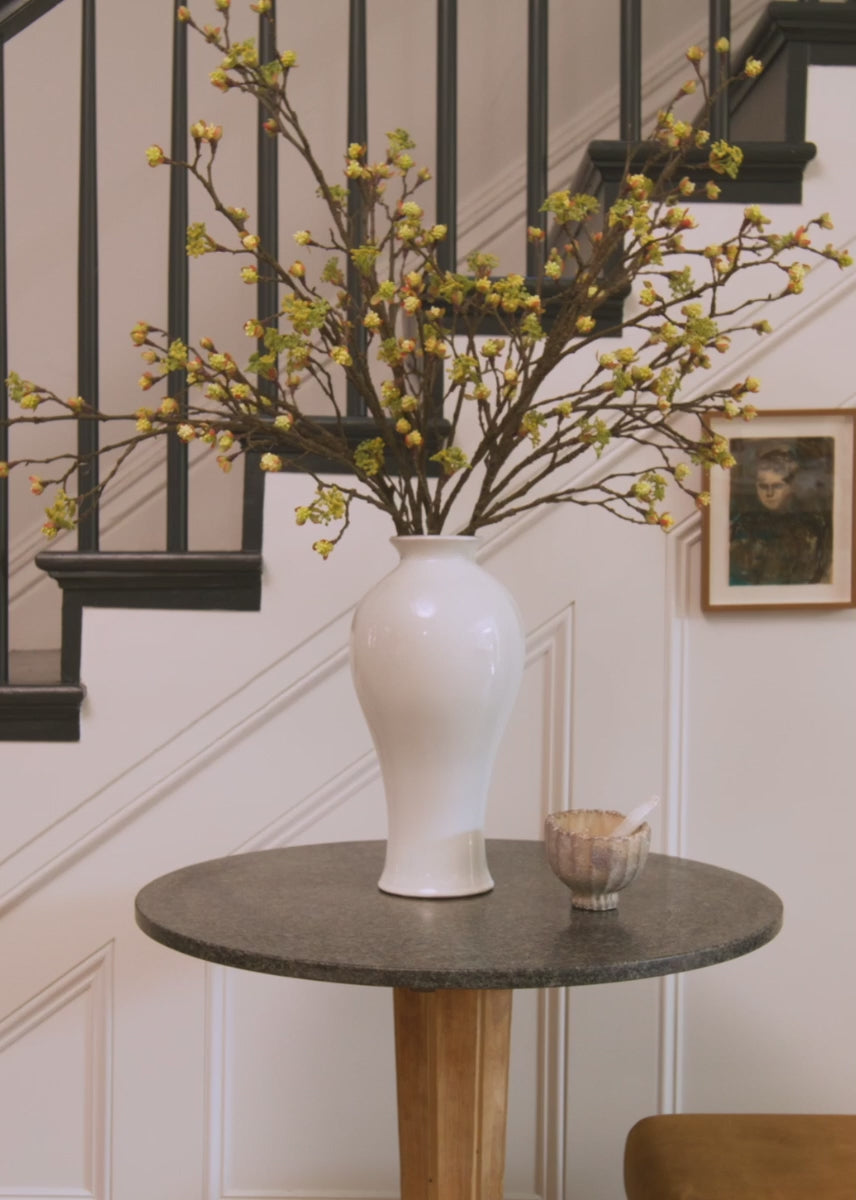 Faux Flowers Tall Yellow Cream Blossom Branch Stems