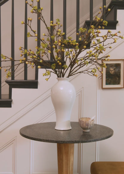Faux Flowers Tall Yellow Cream Blossom Branch Stems