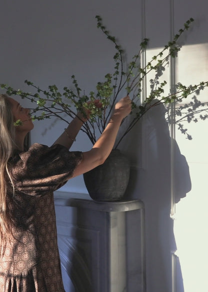Styling with Faux Green Budding Spring Branches at afloral