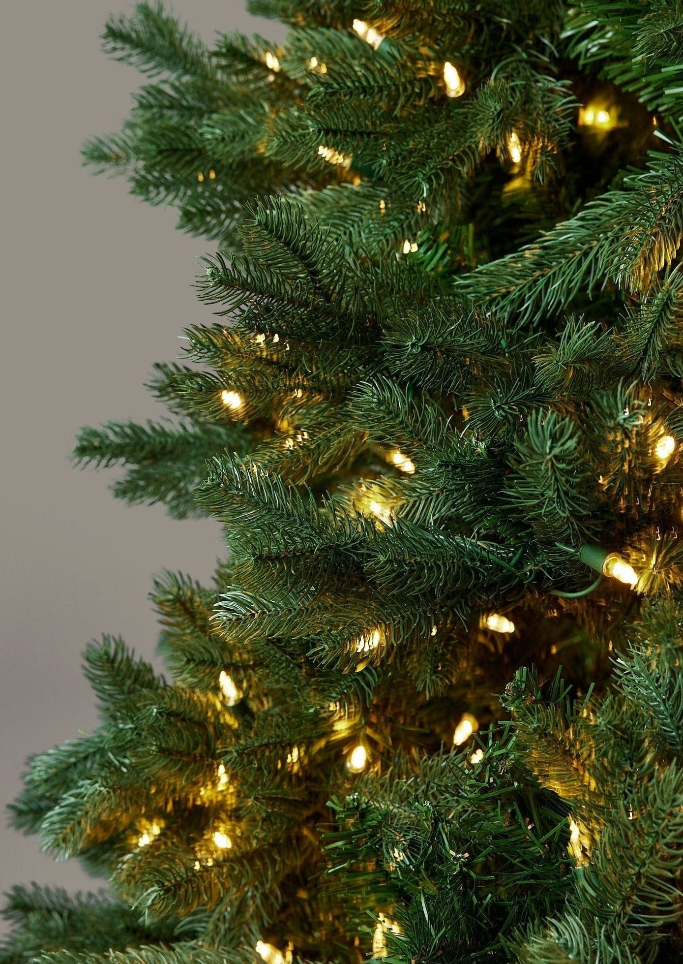 Artificial Large Christmas Spruce Tree with White LED Lights at Afloral