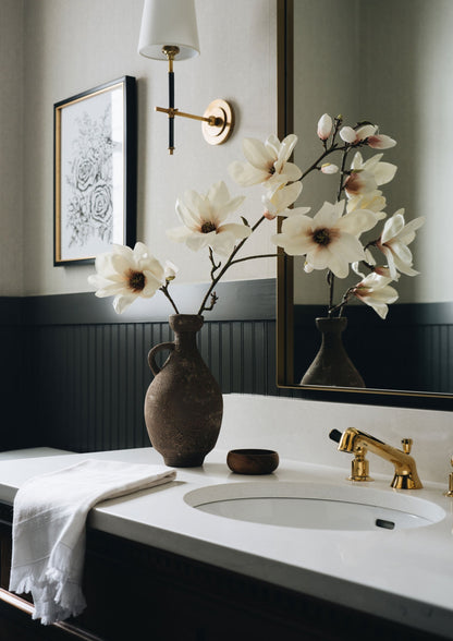 Artificial Magnolia Branch in Vase