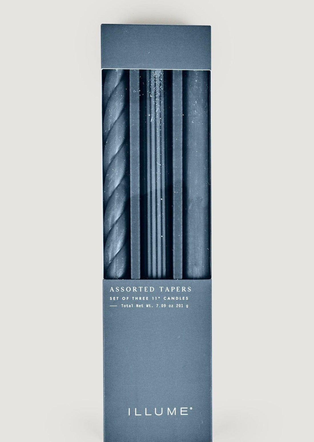 Home Dining Decor Navy Blue Taper Candle Set at Afloral