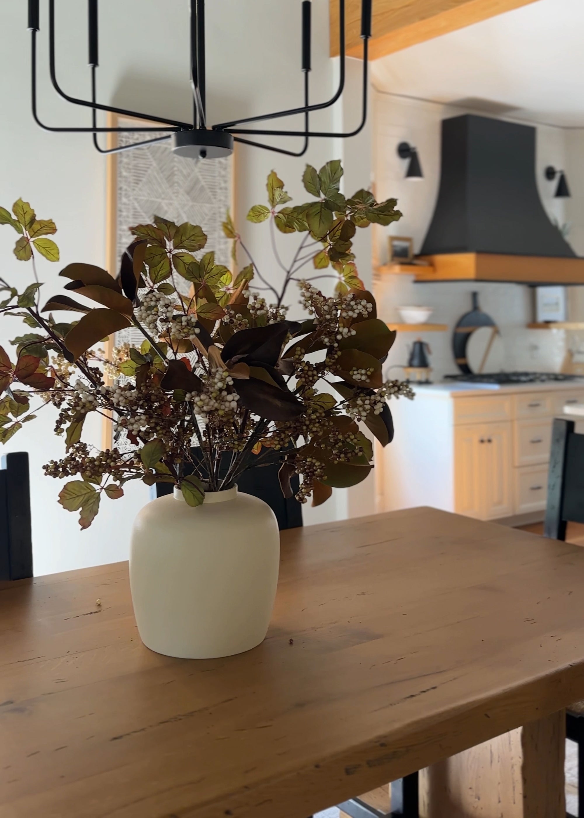 Faux Fall Stems Centerpiece Arrangement
